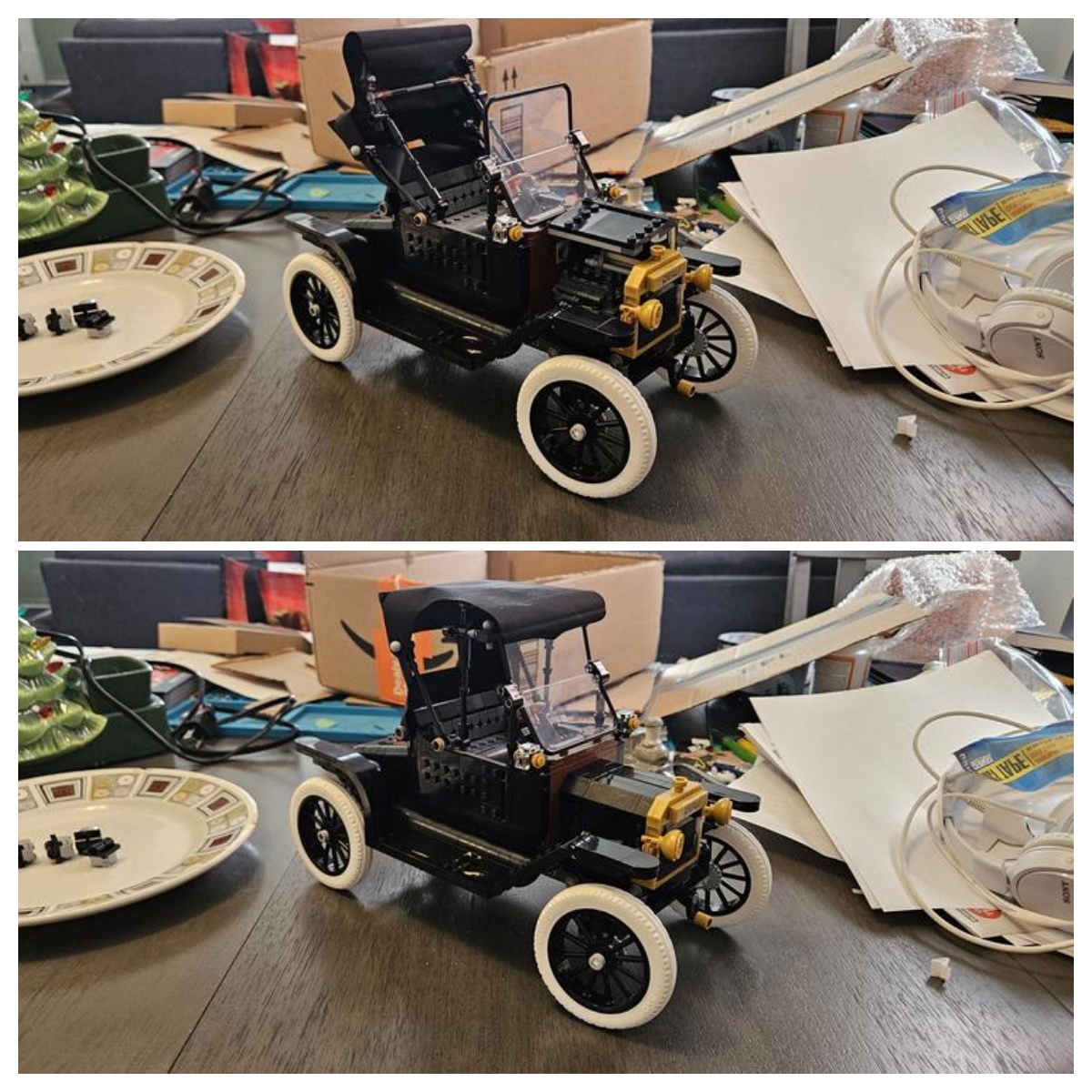 New 1060pcs MOC Ford Model T B - مراجعة Vintage Collectible Cars وسعره