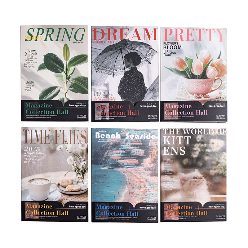 1pack/3pack Collage Scrapbook  - مراجعة Vintage Collectible Magazines وسعره