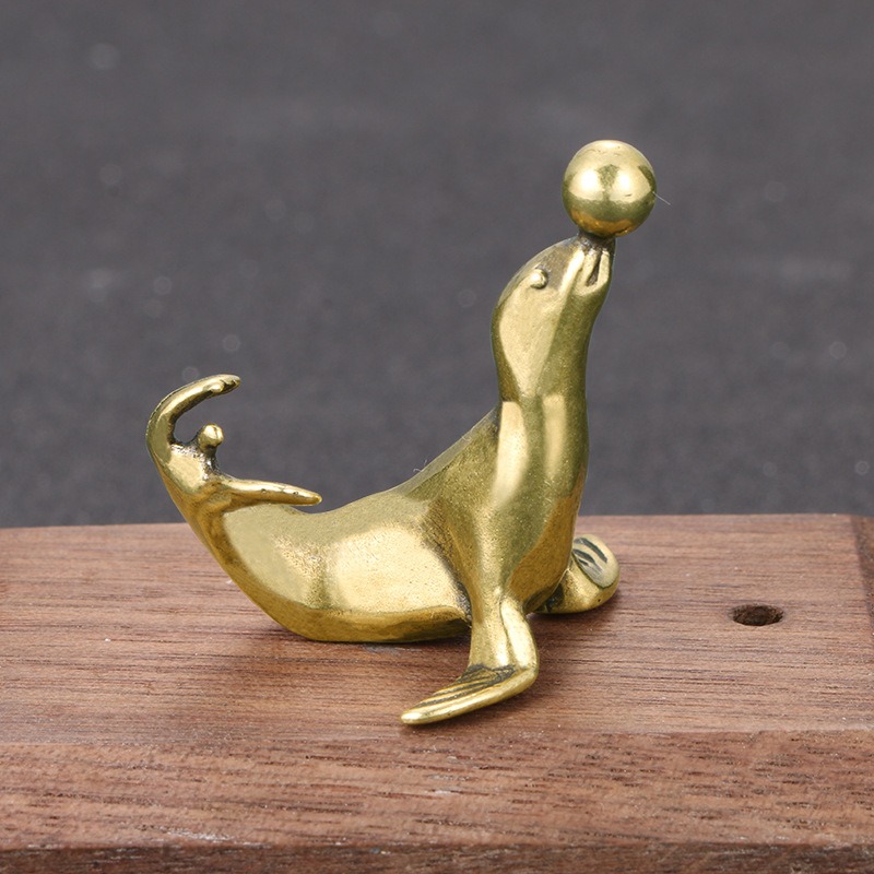 1 PC Solid Brass Carved Sea Li - مراجعة Vintage Collectible Christmas Ornaments وسعره