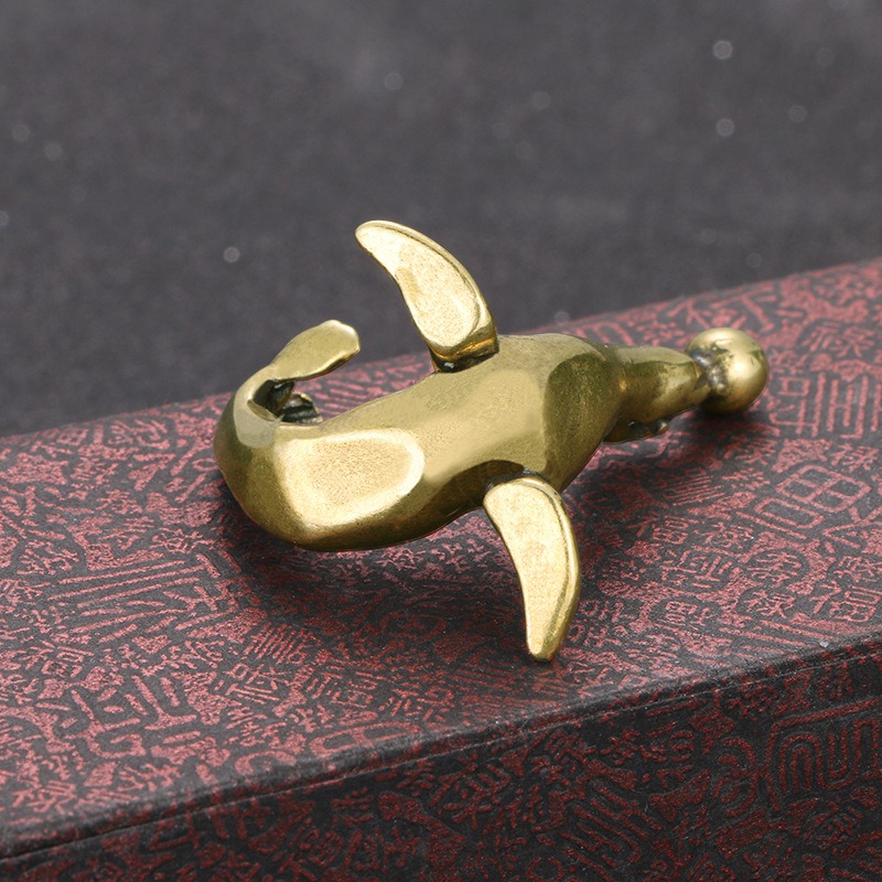 1 PC Solid Brass Carved Sea Li - مراجعة Vintage Collectible Christmas Ornaments وسعره