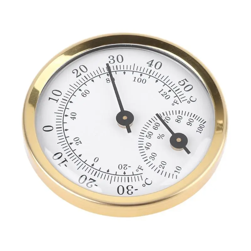 Mini 2 in 1 Thermometer Hygrom - مراجعة Analog Meter Gauge وسعره