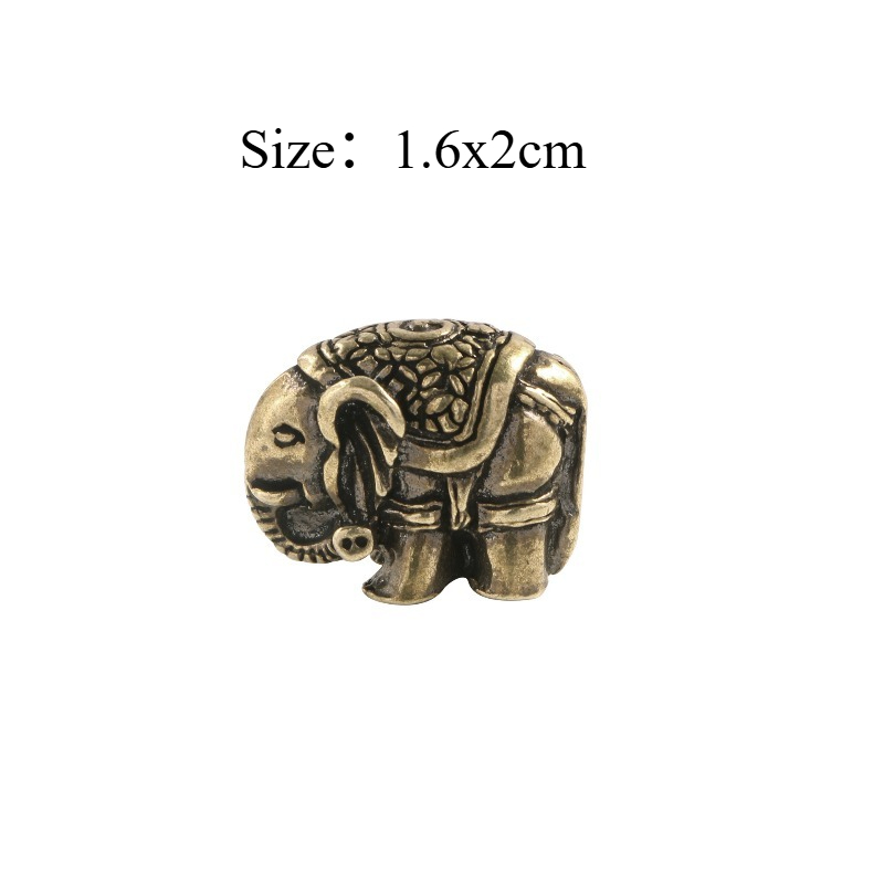 1 PC Cute Elephant Solid Brass - مراجعة Vintage Collectible Christmas Ornaments وسعره