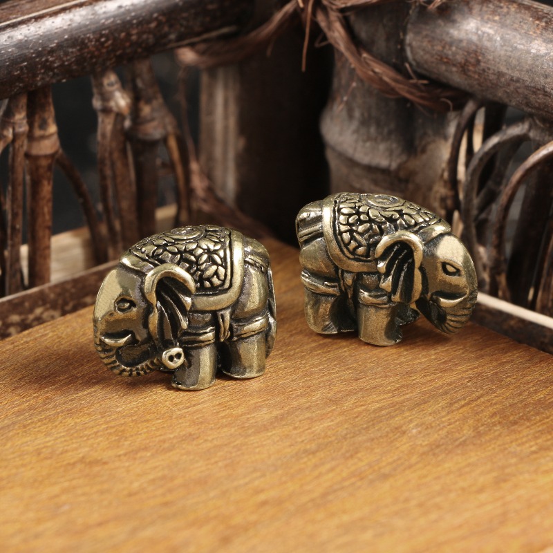 1 PC Cute Elephant Solid Brass - مراجعة Vintage Collectible Christmas Ornaments وسعره