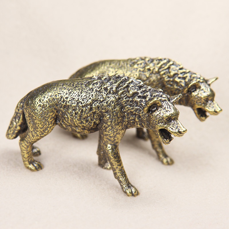 Solid Brass Hyena Figurine Min - مراجعة Vintage Collectible Ornaments وسعره
