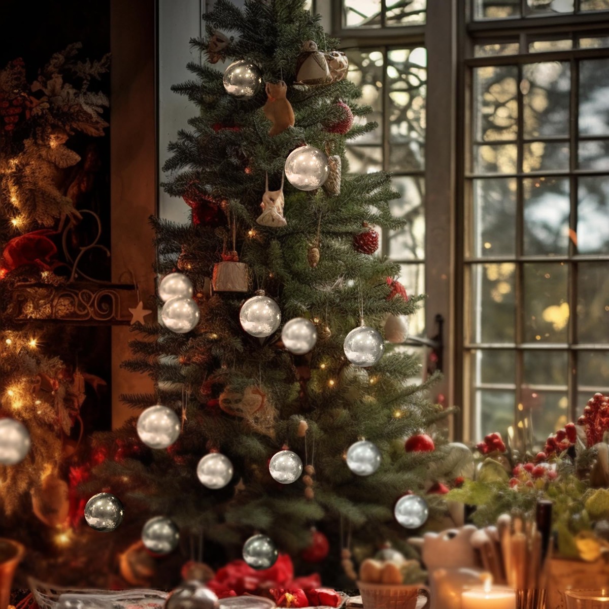 Christmas Ball Ornaments Silve - مراجعة Vintage Collectible Christmas Ornaments وسعره