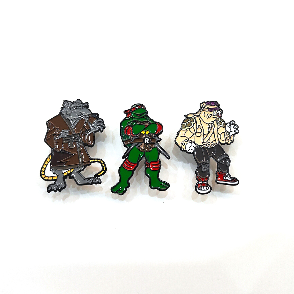 3pcs Vintage Ninja Turtles Pin - مراجعة Vintage Item وسعره