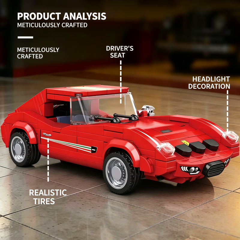 Classic red vintage sports car - مراجعة Vintage Collectible Cars وسعره