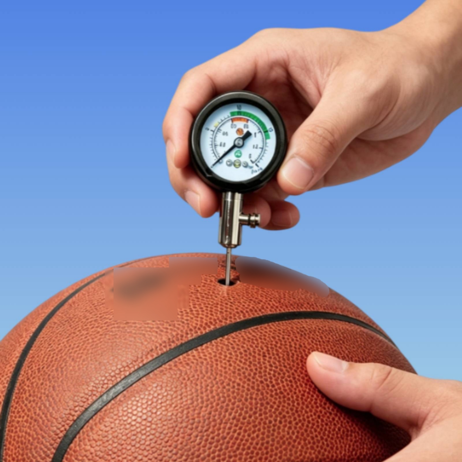 Basketball Air Gauge Accurate  - مراجعة Analog Meter Gauge وسعره