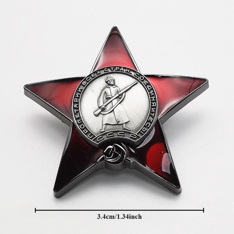 1Pc Red Star Badge Lapel Pins  - مراجعة Vintage Collectible Pins وسعره