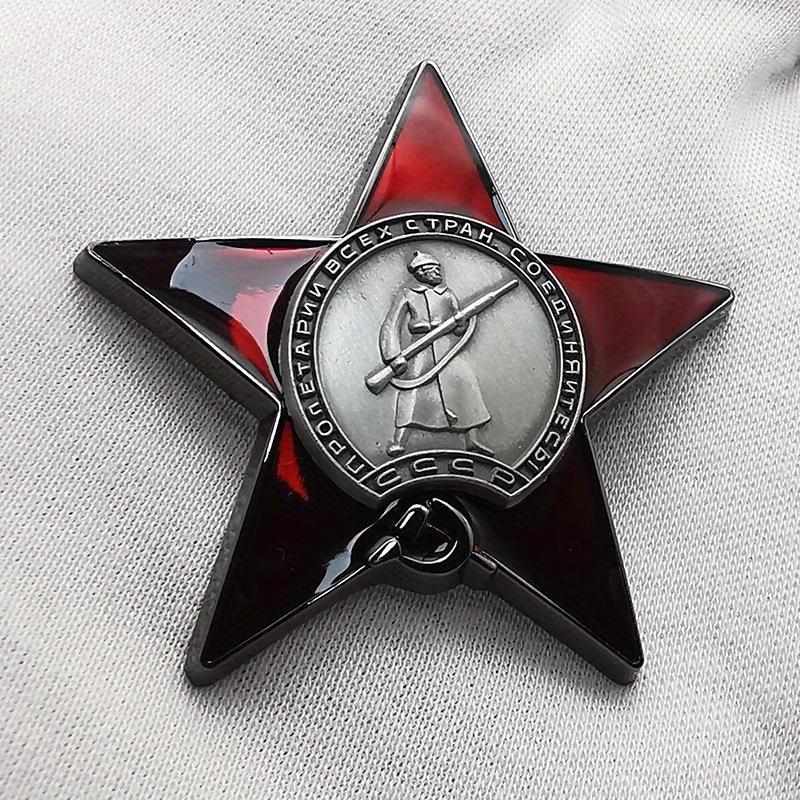 1Pc Red Star Badge Lapel Pins  - مراجعة Vintage Collectible Pins وسعره