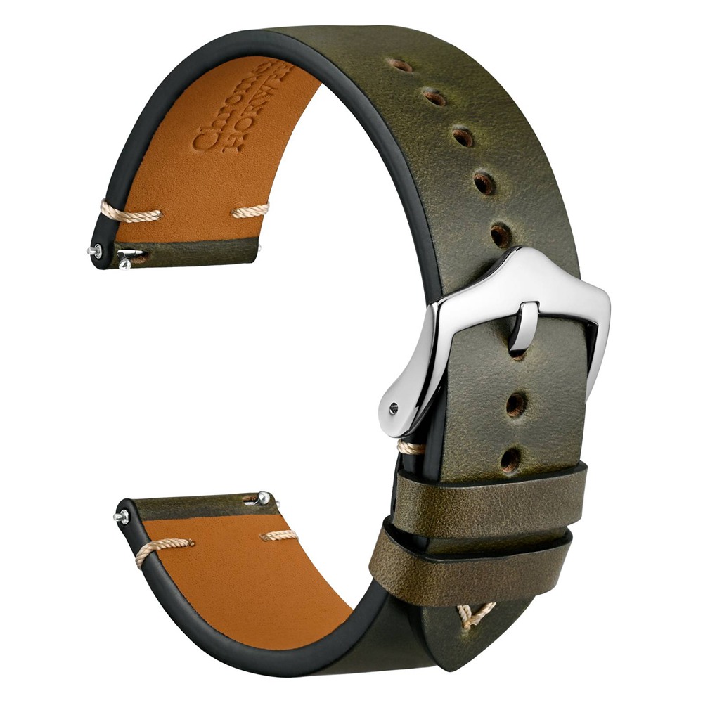 WOCCI Oil Wax Leather Watch St - مراجعة Vintage Collectible Pins وسعره